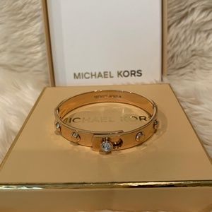 Michael Kors Citiscape Astor Studded Bracelet - Rose Tone